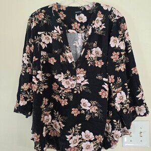 Women's Plus Flower Blouse Torrid Size 1 (14)